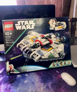 LEGO Star Wars: Ahsoka Ghost & Phantom II 75357 Playset Inspired by The Ahsoka Series, Featuring 2 Buildable Starships and 5 Star Wars Figures Including Jacen Syndulla and Chopper 54 71MmOUiKo9L