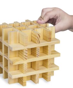 Imagination Generation Constructables! Pine Wood Building Planks, 150 Pieces - Educational Tinker Toys for Kids & Teens - STEM Stacking Blocks for Boys & Girls - Wooden Playset for Learning 13 71MmlJbNxRL