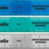 Helix Standard Ruler 6 Inch / 15cm, Assorted Colors (13107) Shatter Resistant Standard 6" 15 71MoMecr6JL