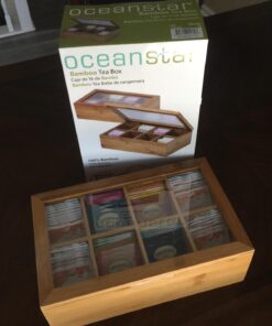 Oceanstar - TB1323 Oceanstar Bamboo Tea Box, 12 Inch, Natural 34 71MoPsmjlOL