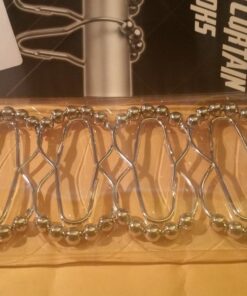 Shower Curtain Hooks 12 Piece Rings Stainless Steel Rustproof Friction Free Gliding 1 Sets of 12 Hooks , Value Pack 50 71MoprCsHyL 1