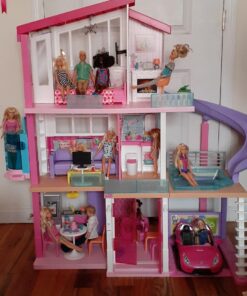 Barbie Dreamhouse Dollhouse with Pool, Slide and Elevator Standard Elevator 92 71Mosl6vjzL