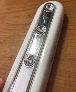 OXYLED Tap Closet Lights, One Touch Light, Stick-on Anywhere 4-Led Touch Tap Light, Cordless Touch Sensor LED Night Light, Battery Operated Stair Safe Lights, 140° Rotation 1 Pack 34 71MpJ999z9L