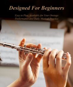 Eastar Piccolo Instrument for Beginners Students, Key of C Piccolo Flute, with Hard Case Cleaning Rod, Cloth, Swab and Gloves, 2-Piece, Silver Plated Piccolo, EPC-2S 17 71MpL0Xp6bL