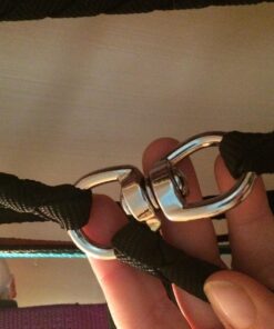 Dual Dog Leash - Double Dog Leash for Two Dogs - Tangle Free - Heavy Duty Double Ended Tandem Leash with Padded Handle for Small Medium or Large Dogs Black 34 71MpXgv5IL