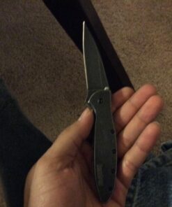 Kershaw Leek BlackWash Folding Pocketknife, 3" 14C28N Stainless Steel Blade, Assisted Opening Folding EDC 59 71MpjqD9I1L 1