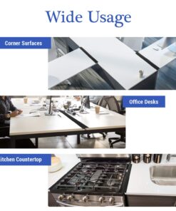 ITEMporia Silicone Stove Gap Covers (2 Pack), Easy Clean Heat Resistant Oven Gap Filler To Seal Between Stovetop and Counter (25 Inches, Black) 25 Inches 23 71MpqcixwL