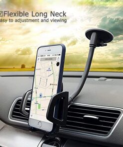 Car Phone Mount, Vansky 3-in-1 Cell Holder Air Vent Dashboard Mount Windshield for iPhone Xs Max R X 8 Plus 7 6S Samsung Galaxy S9 S8 Edge S7 S6 LG Sony and More 27 71MqV8PEL