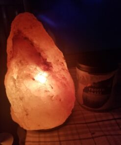 CRYSTAL DECOR 2 Natural Himalayan Pink Salt Lamp w/Bulb & Cord ~7 in 45 71MqofGtl5L