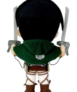 Alternative view of Great Eastern Attack on Titan 9" Levi Ackerman Plush,Brown/a,6"L x 3"W x 9"H