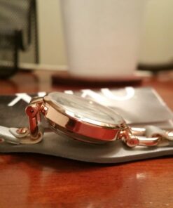 Accutime XOXO Women's Analog Watch with Rose Gold-Tone Case, Gray Sunray Dial, Narrow Gray Leather Strap - Official XOXO Woman's Rose-Gold Watch - Model: XO3400 31 71Mt2wyZMfL