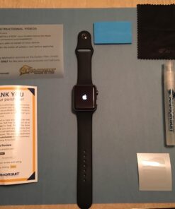 ArmorSuit MilitaryShield 42mm (Series 1) Anti-Bubble Ultra HD Full Coverage Screen Protector for Apple Watch – Clear (2-Pack) Basic pack 88 71MtL1HqFL