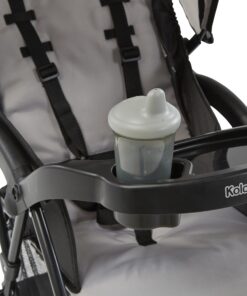 Kolcraft Cloud Plus Lightweight Easy Fold Compact Toddler Stroller and Baby Stroller for Travel, Large Storage Basket, Multi-Position Recline, Convenient One-hand Fold, 13 lbs - Slate Gray Slate Grey (Wheel Color May Vary) 23 71MtwqGCg4L