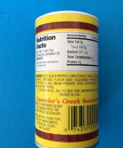 Cavender All Purpose Greek Seasoning 3.25 oz 3.25 Ounce (Pack of 1) 30 71Mu9xttyoL