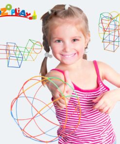 ZOZOPLAY Straw Constructor STEM Building Toys 400 Piece Straws and Connectors Building Sets Colorful Motor Skills Interlocking Plastic Engineering Toys Best Educational Toys Boy & Girl… 400piece 24 71MupInk4yL