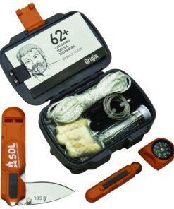 S.O.L. Survive Outdoors Longer Origin, Multi-Function Ultimate Survival Tool, Waterproof & Lightweight Case, Compact Outdoor Emergency Gear Kit, Buck Tilton Lifesaving Tips & Techniques, 6.25oz 44 71MuxkxUNQL