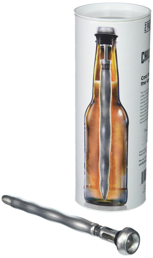 Corkcicle Chillsner, Beer Chiller Stick for Bottle, 2-Pack