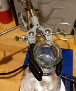 EISCO 3-Finger Lab Clamp with Bosshead Clamp Holder for Lab Stand Rod - PVC Coated Prongs for Holding Objects up to 3.5" Diameter - Beaker Holder, Flask Clamp with Swivel Boss Head 15 71Mv8v7CAAL