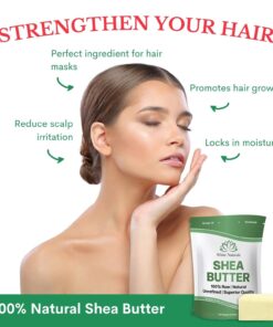 White Naturals Shea Butter 1 lb, Unrefined, African Grade A, Moisturizing Skin, Hair, Face, Lotion, Cream, 16oz Block 1 Pound (Pack of 1) 22 71MvuURVh7L