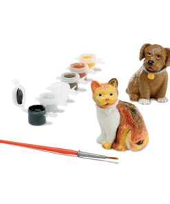 Melissa & Doug Created by Me! Pet Figurines Craft Kit (Resin Dog and Cat, 6 Paints, Paintbrush) Pets 16 71MwEIgT2wL