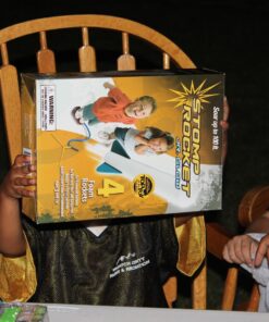 Stomp Rocket Jr Glow Rocket Launcher for Kids, 4 Rockets - Glow in The Dark Fun Backyard & Outdoor Kids Toys Gifts for Boys & Girls -Toy Soft Foam Blaster Set - Multi-Player Adjustable Launcher Stand Jr Glow 4 Rocket Pack 34 71MwHqEHdXL