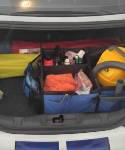 Trunk Crate Pro Collapsible Portable Multi Compartments Heavy Duty Non-Slip Cargo Trunk Organizer Storage, Blue Large 36 71Mx1K2gKwL 1