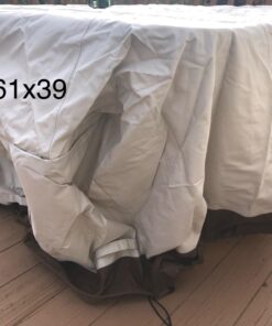 Amazon Basics Dining Table Outdoor Patio Furniture Cover, 75" Rectangle Rectangular Table 75"x45" 36 71MyJbjL