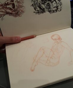 Leda Art Supply Large Sketchbook 160 Pages Softbound Cover Sketchbook for Artists - Drawing Notebook for All, Leather Sketchbook Ideal for Ink, Water Color, Pen, Pencils | 7 x 10 inch Art Journal youth large / 11-13 63 71MymNboRIL