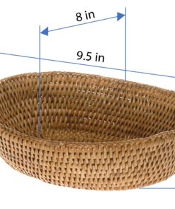 KOUBOO 1020034 La Jolla Bowl Bread Basket, Honey-Brown 7 71MymxZzK1L