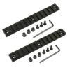 HooGou 13 Slot 5.25" Picatinny Weaver Rail Section for Keymod Handguard Mount Rail System Black (13 Slots / 2 Pack) 7 71MzA5c3q6L