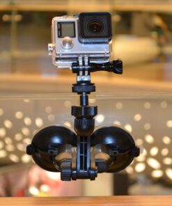 Smatree Double Suction Cup Mount, Car Mount Compatible for Gopro Hero 11/10/9/8/7/Max/6/5/4/3+/3, AKASO, DJI OSMO Action Camera, Greater Suction Power(Updated Version) 20 71MzNWHy6JL