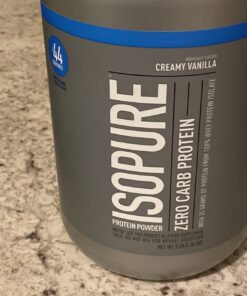 Isopure Protein Powder, Creamy Vanilla Whey Isolate with Vitamin C & Zinc for Immune Support, 25g Protein, Zero Carb & Keto Friendly, 44 Servings, 3 Pounds (Packaging May Vary) 44 Servings (Pack of 1) 54 71MzWW0uLgL