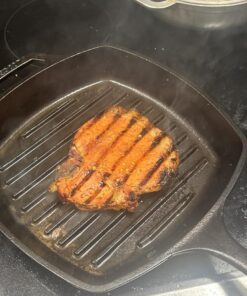 Lodge L8SGP3 Cast Iron Square Grill Pan, Pre-Seasoned, 10.5-inch 10.5 Inch 70 71MzxUtXk9L