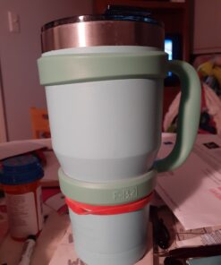 F-32 Handle - 19 COLORS - 30oz Size - Compatible with 30 oz YETI and 30 oz. OZARK TRAIL Tumbler Travel Mug (30OZ, SEAFOAM GREEN) 30ozSeafoam Green / Groovy Green 30.0 ounces 28 71N uyfLsPL
