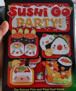 Sushi Go Party! - The Deluxe Pick & Pass Card Game by Gamewright, Multicolored Go Party! 44 71N07H1GBeL 2