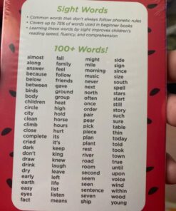 Think Tank Scholar 520 Sight Words Flash Cards (Award-Winning) Set - Preschool (Pre K) Kindergarten 1st 2nd 3rd Grade Homeschool (Kids Ages 3, 4, 5, 6, 7, 8, 9) Dolch & Fry High Frequency Sight Word Sight Words Bundle 59 71N0EpV9mxL