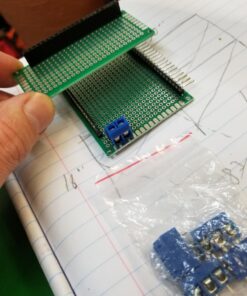 AUSTOR 100 Pcs PCB Board Kit Including 30 Pcs PCB Boards 30 Pcs 40 Pin 2.54mm Header Connector(Bonus: 10 Pcs 2P&3P Terminal Blocks and 30 Pcs Caps) 23 71N0HSIeupL