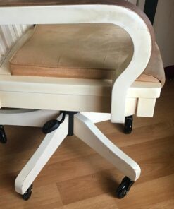 Office Chair Wheels Replacement Set of 5 - NO MORE CHAIR MATS - Office Chair Casters for HARDWOOD FLOORS - Smooth Rolling, Soft Rubber Desk Chair Wheels, Rollerblade Style Computer Chair Caster Wheels 28 71N0NT SH1L