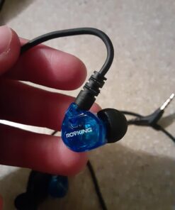 Rovking Over The Ear Earbuds for Running, Wrap Around Ear Wired Sports Headphones for Workout Exercise Jogging, Sweatproof in Ear Earphones Ear Buds with Mic for Cell Phones MP3 Laptop, Blue 29 71N0ZsW9LEL