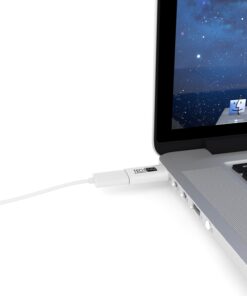 TechMatte Micro USB to USB Type C Adapter Connector for Galaxy Note 8, S9, S9 Plus, S8, S8 Plus +, Google Pixel, Pixel 2 with 56k Resistor; Approved to Meet USB Type-C Standard (2-Pack, White) 12 71N1NudSTzL