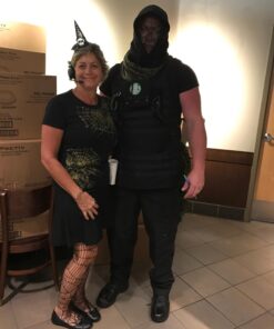 ThinkGeek Tactical Molle Apron - 2 Large Pouches and 3 Smaller Pouches, Front and Back Removable Patch with Adjustable Side Strap for the Perfect Fit 23 71N1Tkv7ZQL