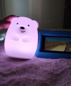 Lumipets Animal Kids Silicone Nursery Light for Baby and Toddler, Squishy Night Light for Kids Room, Animal Night Lights for Girls and Boys, Kawaii Lamp, Cute Lamps for Bedroom (Bear) Bear 35 71N1bGxSeNL