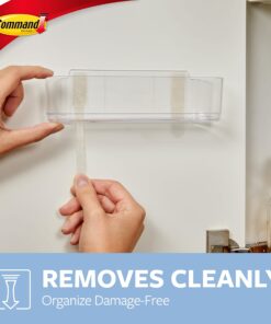Command Large Caddy, Clear, with 4 Clear Indoor Strips, Organize Damage-Free 27 71N2WPkA8cL