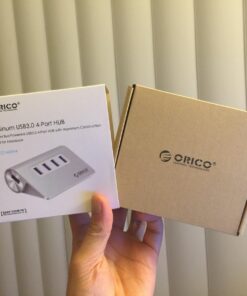 4-Port USB 3.0 Hub ORICO Aluminum USB Hub with 3.3ft Extend Cable, Portable Data Hub for MacBook, Mac Pro/Mini, iMac, XPS, Surface Pro, Notebook PC, USB Flash Drives, Mobile HDD Silver 26 71N3IQIZ8QL