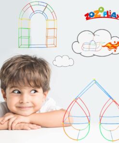 ZOZOPLAY Straw Constructor STEM Building Toys 400 Piece Straws and Connectors Building Sets Colorful Motor Skills Interlocking Plastic Engineering Toys Best Educational Toys Boy & Girl… 400piece 25 71N6dNLaSuL