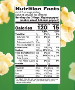 Orville Redenbacher’s SmartPop! Butter Microwave Popcorn, 2.69 Ounce Classic Bag, 12-Count, Pack of 6 12 71N6kbejYJL