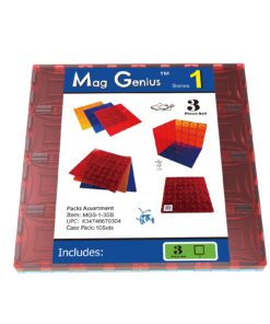 Mag-Genius Magnet Tiles Super Big Magnet Toy Building Toy Board Size of 16 Magnet Tiles 3 Stabilizer 12" X 12" Magnet Plates Compaible with Any Other Brand 17 71N7IhKnBUL