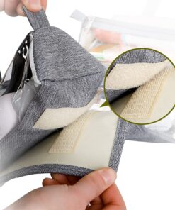 4kits Hanging Roll-Up Makeup Bag/Toiletry Kit/Travel Organizer for Women - 4 Removable Storage Bags - Organize Make Up, Cosmetics, First Aid, Medicine, Personal Care, Bathroom, Palette/Brush Holder 49 71NB2 KYEUL