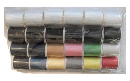 Polyester Sewing Thread Set - 24 Spools (200 Yards Each)