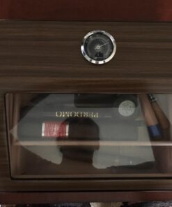 La Madera Cigars Glass and Wooden Cigar Humidor Cigar Box Holds 50 Cigars Lightweight Durable Desktop Humidor 11 71NBqsdy34L